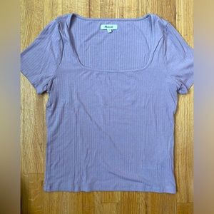 Madewell Square Neck Ribbed T-Shirt